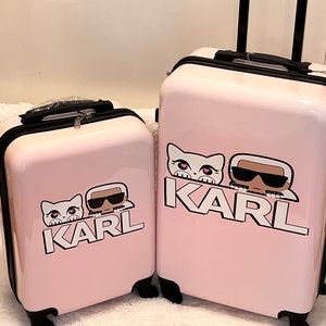 Karl Lagerfeld suitcase set